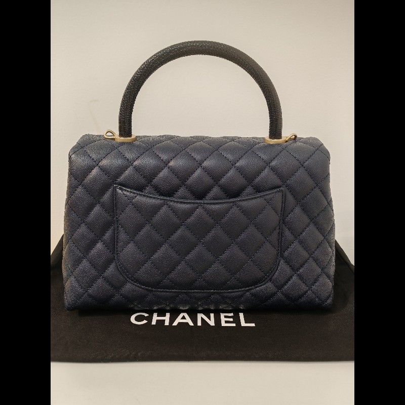 Chanel Coco Handle medium
絕版蜥蜴皮手柄-2