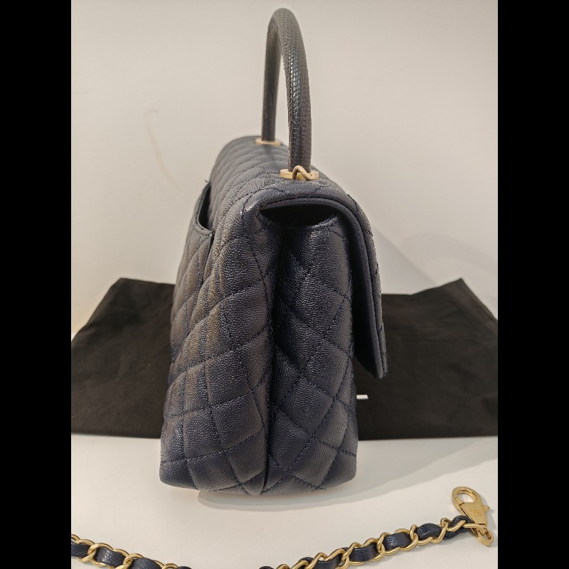 Chanel Coco Handle medium
絕版蜥蜴皮手柄-4