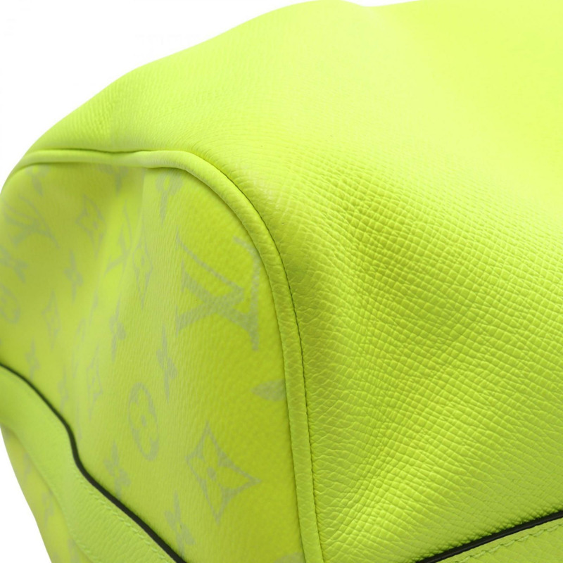 路易威登 Keepall Bandoulière 50 波士頓包手袋 皮革塗層帆布 Taigarama 男士綠色 M30941-5