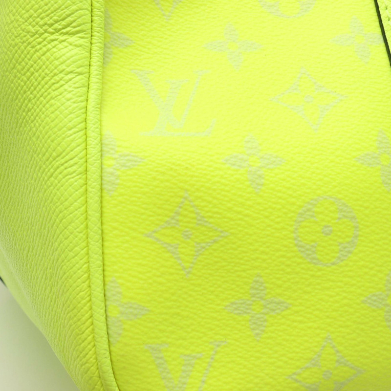 路易威登 Keepall Bandoulière 50 波士頓包手袋 皮革塗層帆布 Taigarama 男士綠色 M30941-6