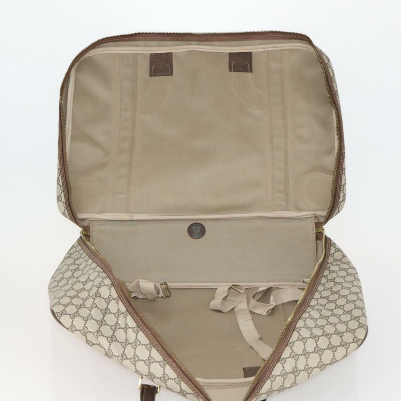 【日本直送】GUCCI GG Supreme Web Sherry Line 手提包 PVC 米色 金色 正品 173669-10