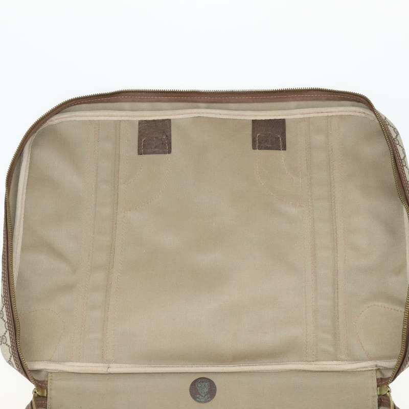 【日本直送】GUCCI GG Supreme Web Sherry Line 手提包 PVC 米色 金色 正品 173669-20