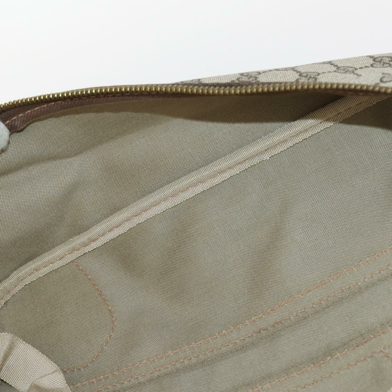 【日本直送】GUCCI GG Supreme Web Sherry Line 手提包 PVC 米色 金色 正品 173669-22