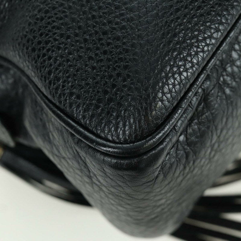 【日本直送】GUCCI 鏈條 Soho 單肩包 皮革 黑色 金色 308983 正品 ARZ680SAV-7