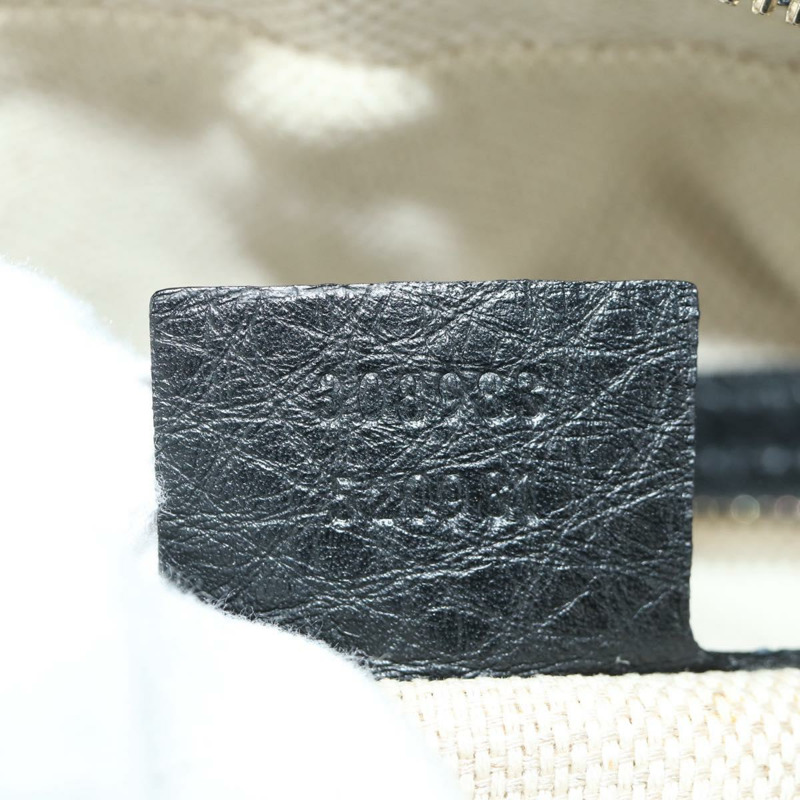 【日本直送】GUCCI 鏈條 Soho 單肩包 皮革 黑色 金色 308983 正品 ARZ680SAV-10