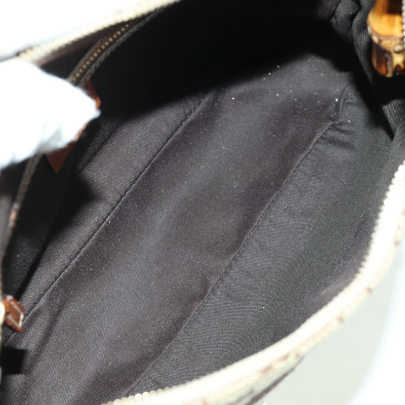 【日本直送】GUCCI GG帆布竹節手提包 米色金色 137378 正品 BSZ605A-9