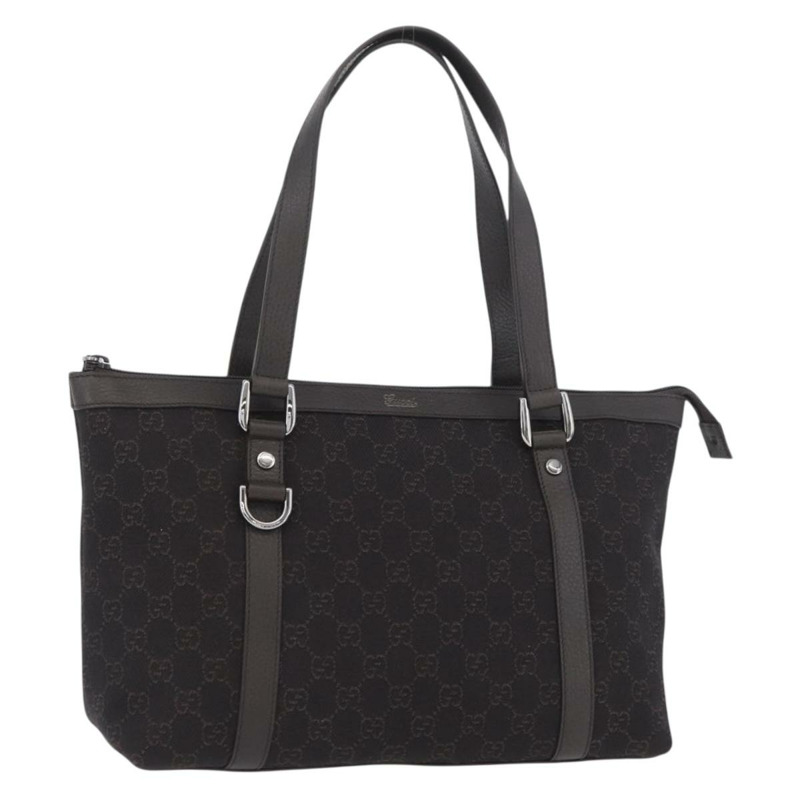 【日本直送】GUCCI GG帆布Abbey托特包 奧特萊斯 深棕色 銀色 268640 正品 am11060V-0