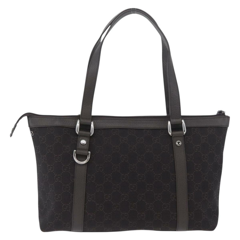 【日本直送】GUCCI GG帆布Abbey托特包 奧特萊斯 深棕色 銀色 268640 正品 am11060V-1
