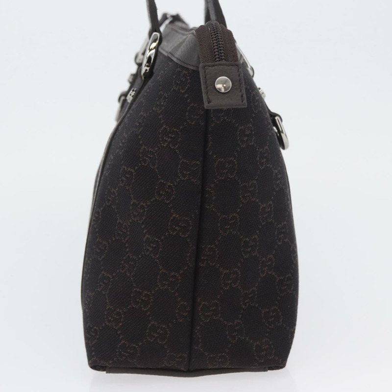 【日本直送】GUCCI GG帆布Abbey托特包 奧特萊斯 深棕色 銀色 268640 正品 am11060V-2
