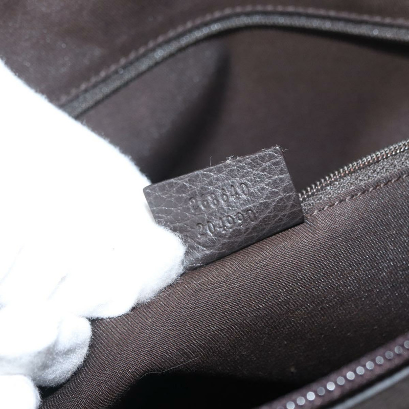 【日本直送】GUCCI GG帆布Abbey托特包 奧特萊斯 深棕色 銀色 268640 正品 am11060V-10