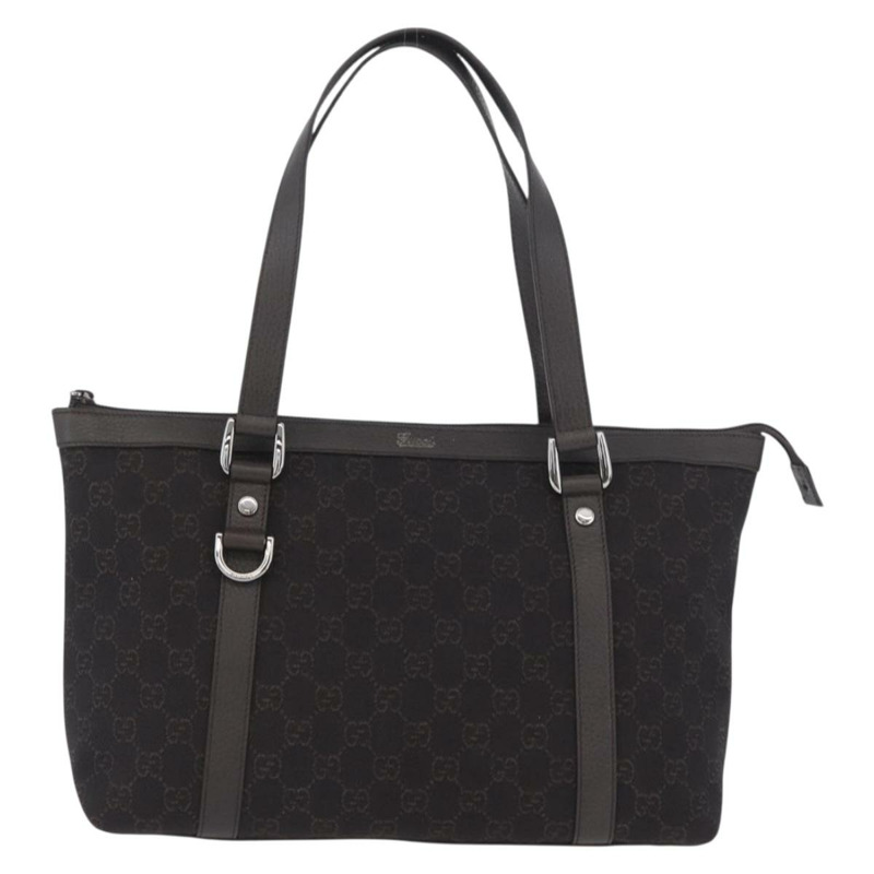 【日本直送】GUCCI GG帆布Abbey托特包 奧特萊斯 深棕色 銀色 268640 正品 am11060V-12