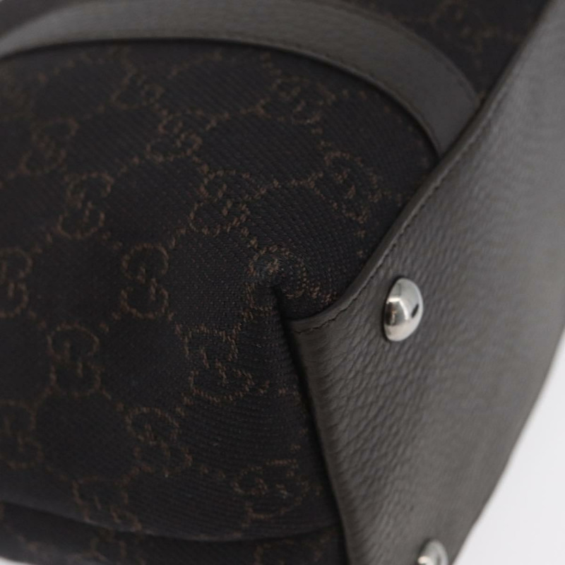 【日本直送】GUCCI GG帆布Abbey托特包 奧特萊斯 深棕色 銀色 268640 正品 am11060V-14
