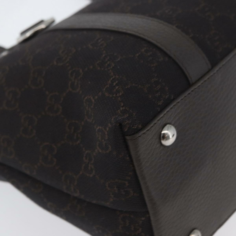 【日本直送】GUCCI GG帆布Abbey托特包 奧特萊斯 深棕色 銀色 268640 正品 am11060V-16