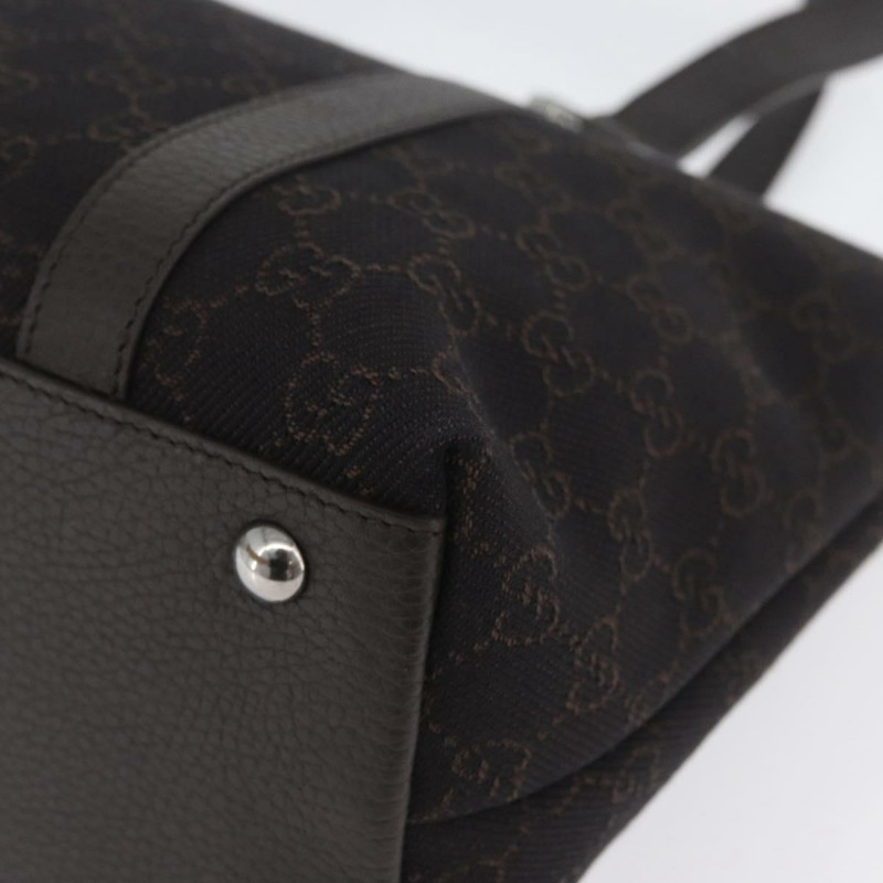 【日本直送】GUCCI GG帆布Abbey托特包 奧特萊斯 深棕色 銀色 268640 正品 am11060V-17