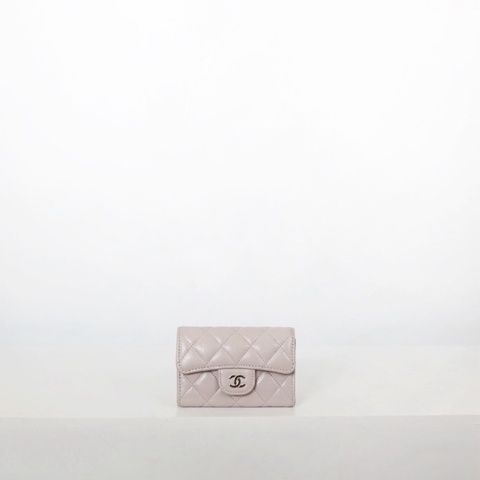 Chanel cf 芋泥紫卡包 荔枝牛/晶片款