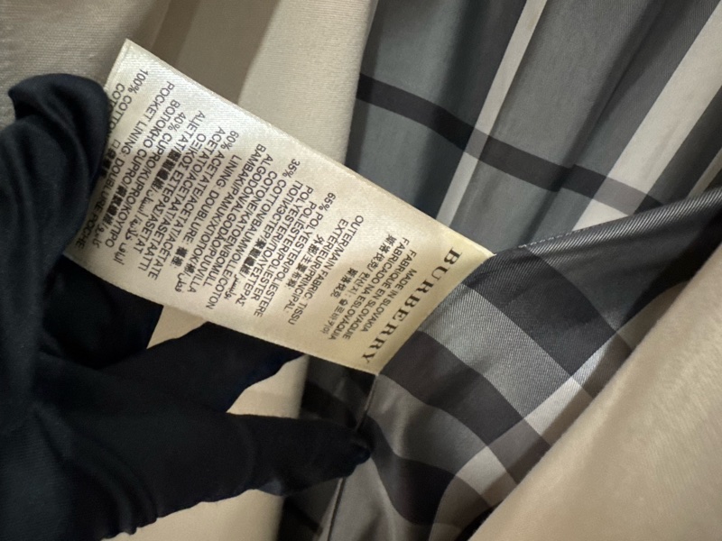 Burberry 巴寶莉 米白卡其色風衣外套/US8號/99新美品-8