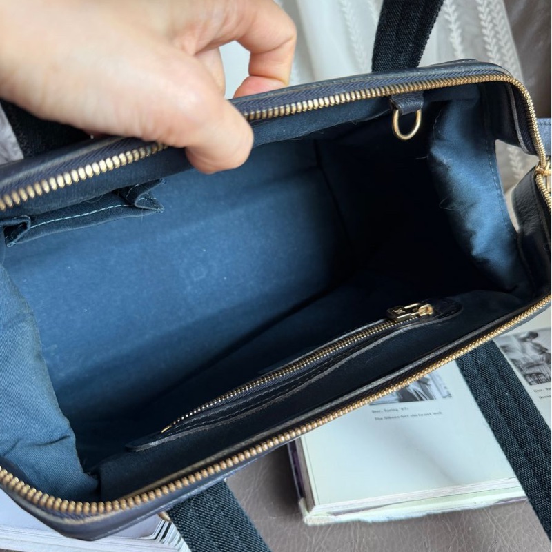 路易威登 牛仔丹寜 包 腋下包   經典 實用性高 包包 托特包 Vintage louis vuitton navy denim Monogram Mini Lin Josephine PM-27