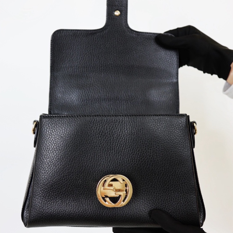 二手Gucci 風琴包 經典黑-10