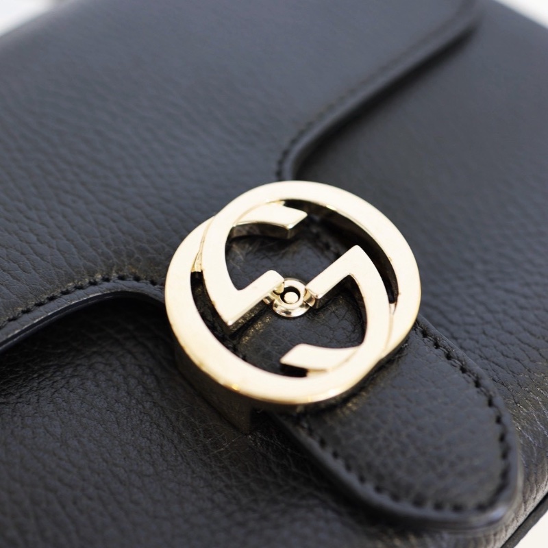 二手Gucci 風琴包 經典黑-12