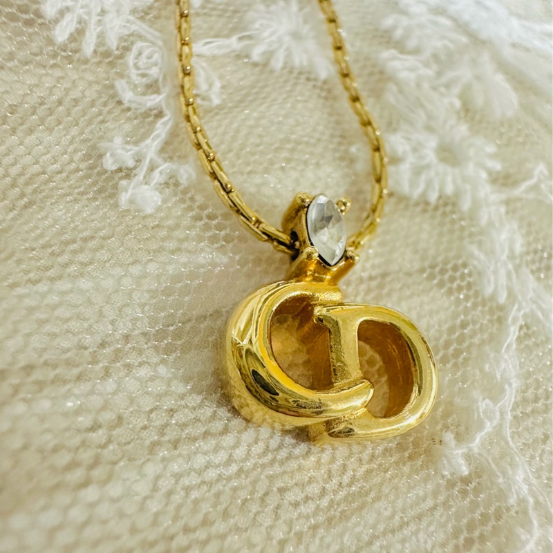 Christian Dior 水鑽經典CD項鍊 Vintage✨-3