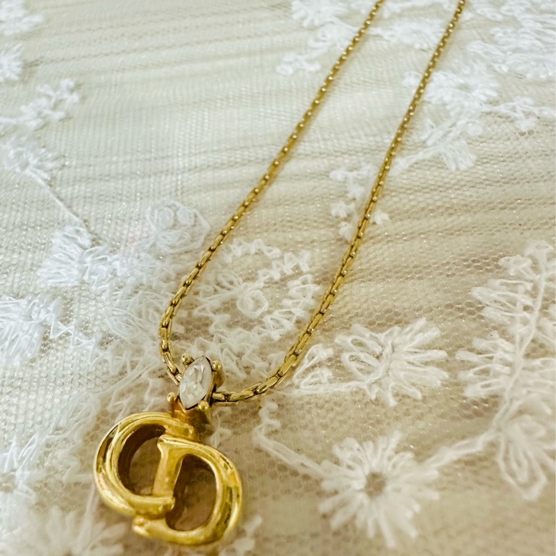 Christian Dior 水鑽經典CD項鍊 Vintage✨-6