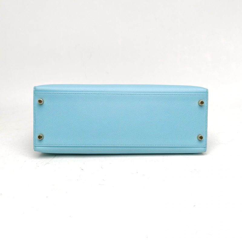 HERMES Kelly32馬卡龍Epsom皮T刻金扣-3
