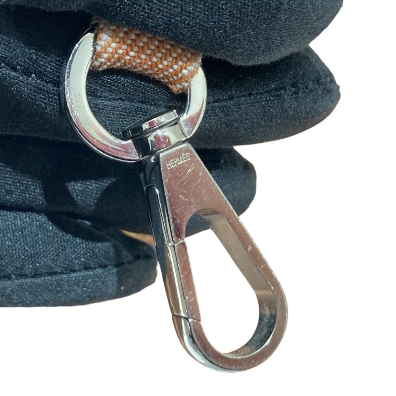 HERME 愛馬仕 VALPARAISO PM 手拿包 帆布 焦糖色 銀扣-17