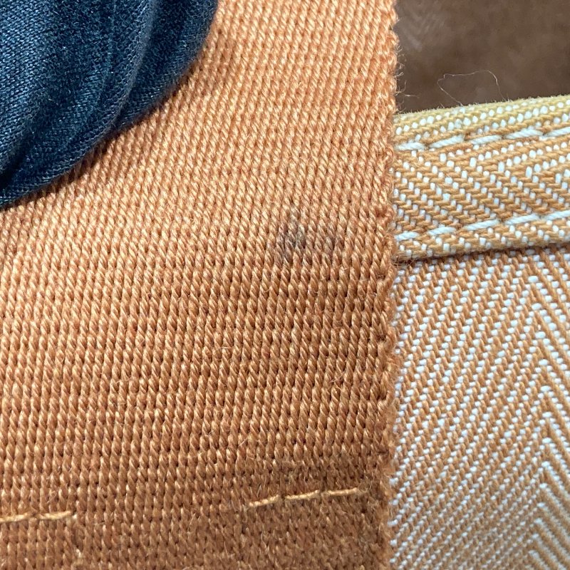 HERME 愛馬仕 VALPARAISO PM 手拿包 帆布 焦糖色 銀扣-18