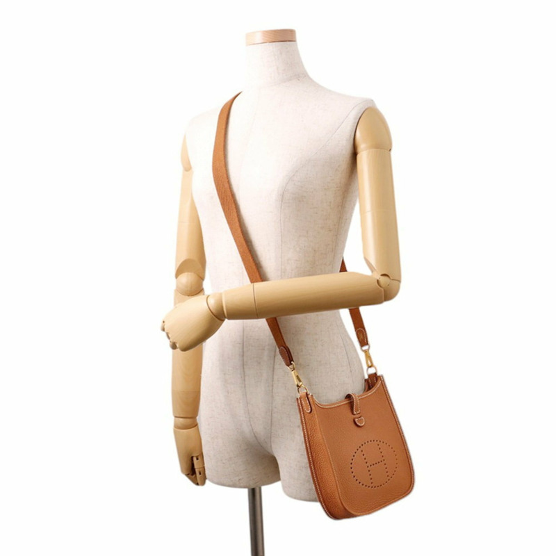 愛馬仕 Evelyne TPM 111cm 亞馬遜金 Taurillon Clemence K 印記手提包 愛馬仕-3