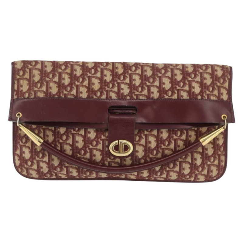 【日本直送】Christian Dior Trotter帆布手提包 紅色金色 正品 BSZ309A-12