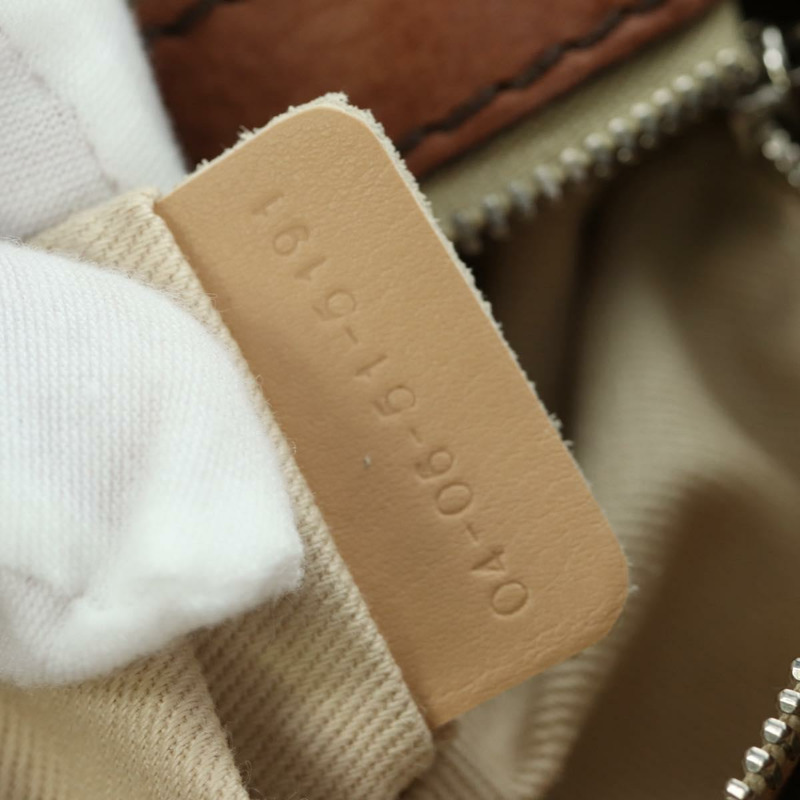 【日本直送】Chloe Paddington迷你手提包,棕色、銀色、金色皮革,正品 BA11188SAV-10