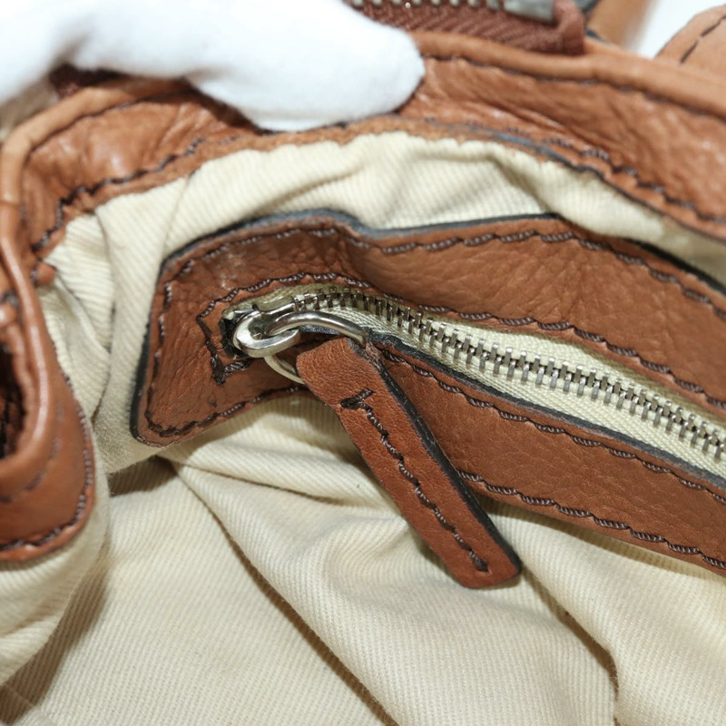 【日本直送】Chloe Paddington迷你手提包,棕色、銀色、金色皮革,正品 BA11188SAV-22