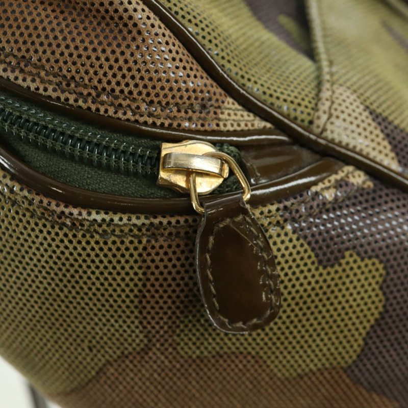 【日本直送】Christian Dior 迷彩手提包 麂皮 卡其色 金色 正品 ARZ664SAV-19