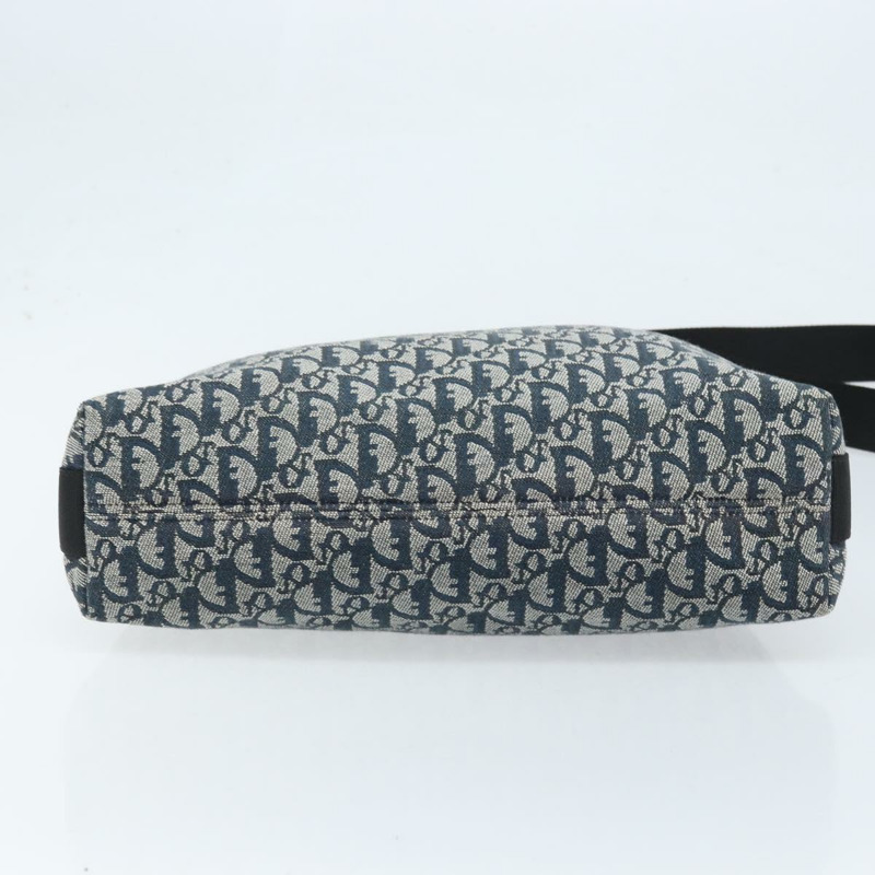 【日本直送】Christian Dior Trotter帆布肩背包 海軍藍 銀色 正品 ARZ696A-4