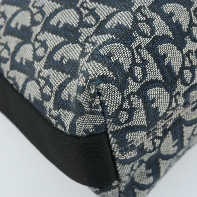 【日本直送】Christian Dior Trotter帆布肩背包 海軍藍 銀色 正品 ARZ696A-14