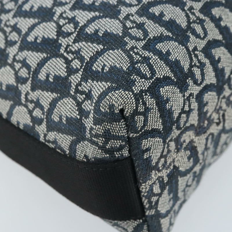 【日本直送】Christian Dior Trotter帆布肩背包 海軍藍 銀色 正品 ARZ696A-16