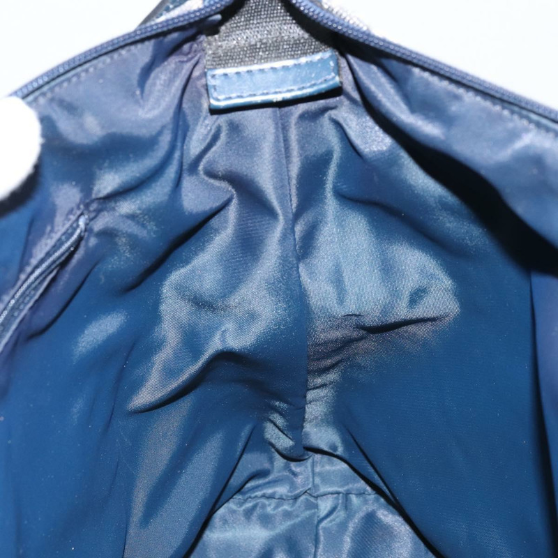 【日本直送】Christian Dior Trotter帆布肩背包 海軍藍 銀色 正品 ARZ696A-18