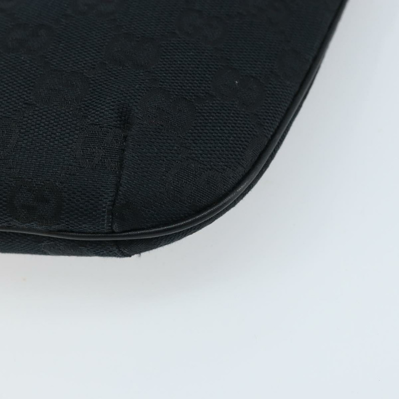 【日本直送】GUCCI GG帆布肩背包 黑色 銀色 32160 正品 ARZ593A-7