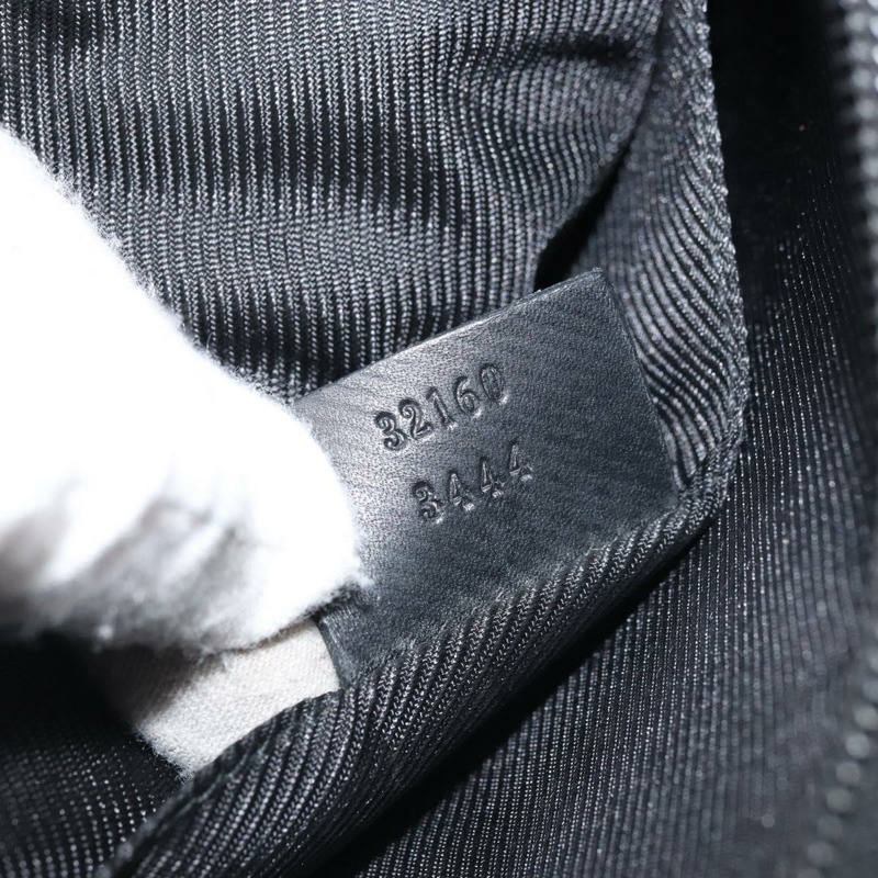 【日本直送】GUCCI GG帆布肩背包 黑色 銀色 32160 正品 ARZ593A-10