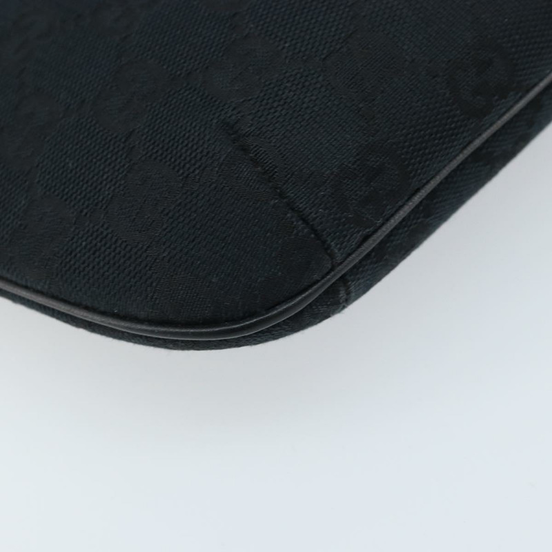 【日本直送】GUCCI GG帆布肩背包 黑色 銀色 32160 正品 ARZ593A-14