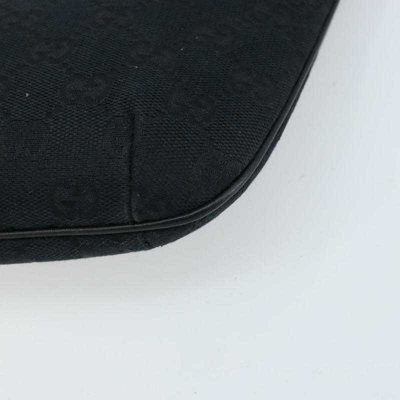 【日本直送】GUCCI GG帆布肩背包 黑色 銀色 32160 正品 ARZ593A-15