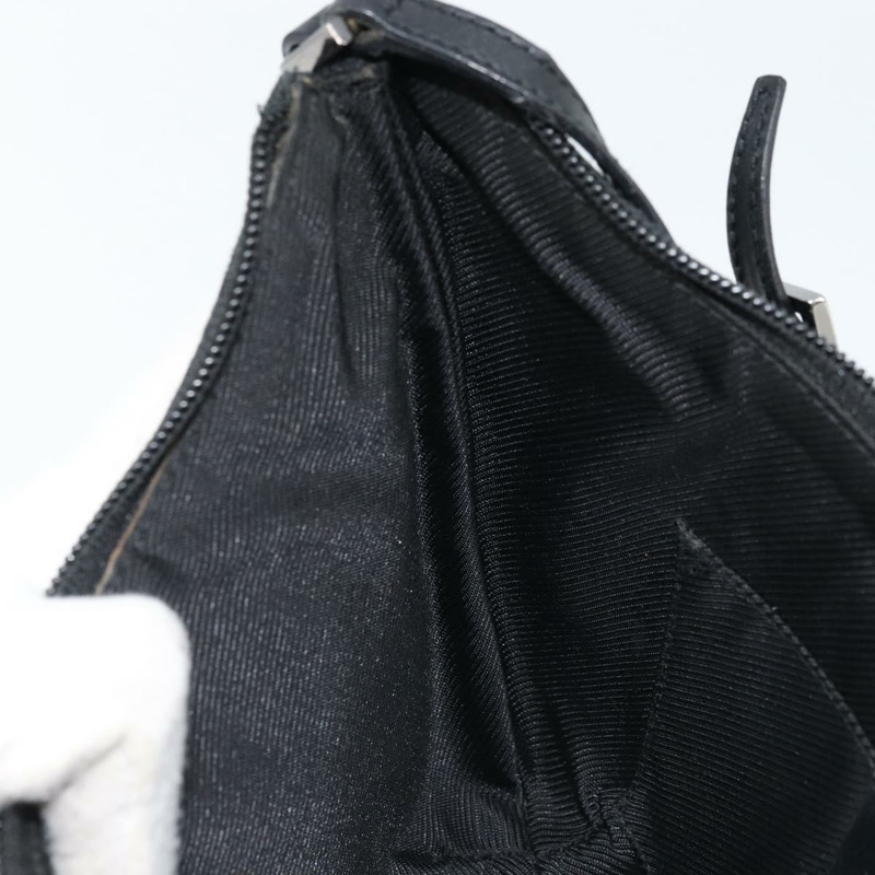 【日本直送】GUCCI GG帆布肩背包 黑色 銀色 32160 正品 ARZ593A-20