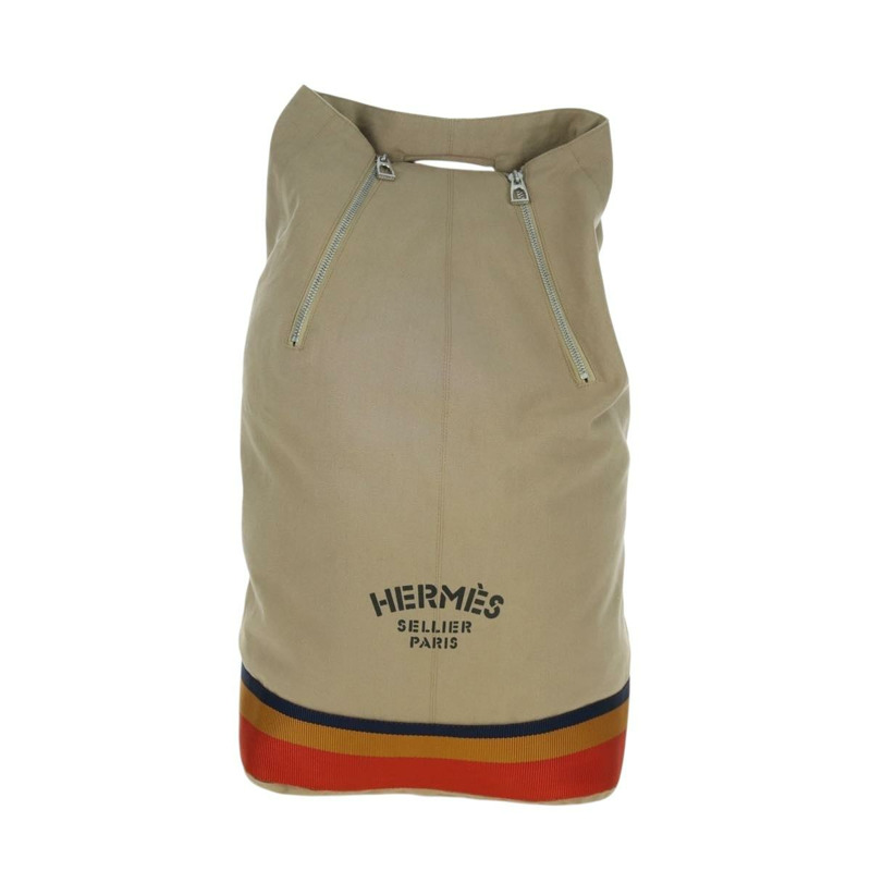 【日本直送】愛馬仕 Cavalier 背包 米色 銀色 正品 LNZ742V-12