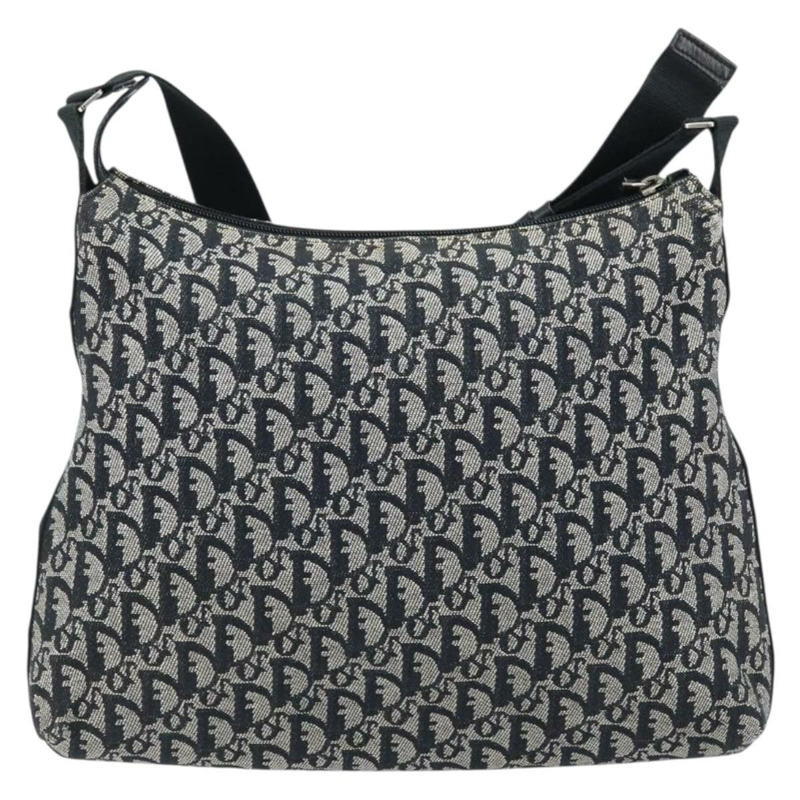 【日本直送】Christian Dior Trotter帆布肩背包 灰色 銀色 正品 BSZ553A-1