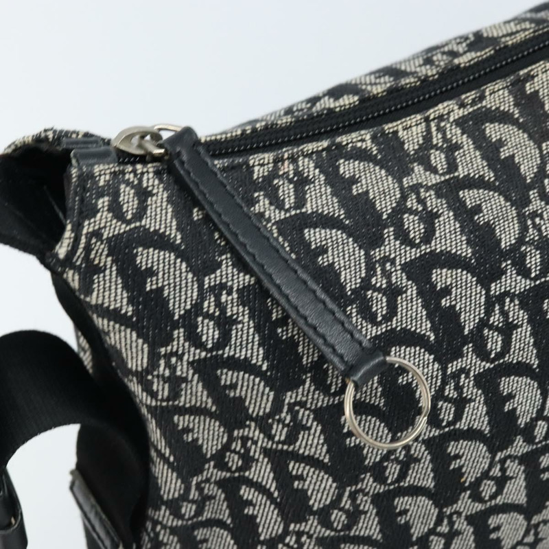 【日本直送】Christian Dior Trotter帆布肩背包 灰色 銀色 正品 BSZ553A-9