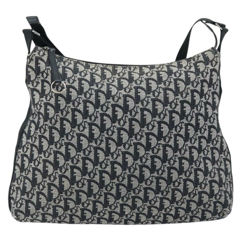 【日本直送】Christian Dior Trotter帆布肩背包 灰色 銀色 正品 BSZ553A-12