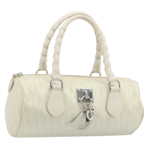 Christian Dior Trotter帆布手提包 白色 正品 ka3059V