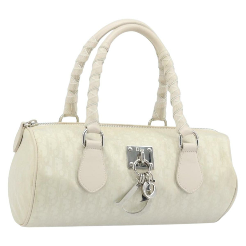 【日本直送】Christian Dior Trotter帆布手提包 白色 正品 ka3059V-0