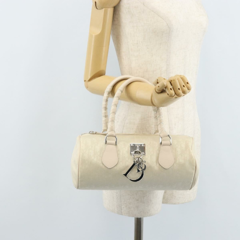 【日本直送】Christian Dior Trotter帆布手提包 白色 正品 ka3059V-23
