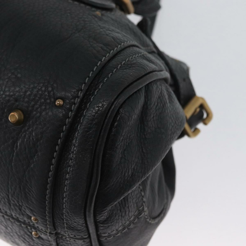 【日本直送】Chloe Paddington 手提包，黑色金色銀色真皮款，正品 am11055SAV-8